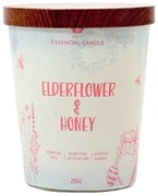 Arome Elderflower & Honey gyertya üvegben, fémfedéllel 255g