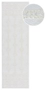 Krémszínű zsenília futószőnyeg 60x240 cm Shyla – Flair Rugs