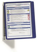 Bemutatótábla tartó, fali, 5 db bemutatótáblával, DURABLE VARIO® WALL 5, sötétkék (DB555107)