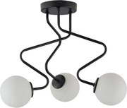 Csillár rúdon ZIGZAG 3xG9/12W/230V fekete