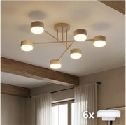 Brilagi - LED felületre szerelhető csillár MONO 6xGX53/30W/230V bézs