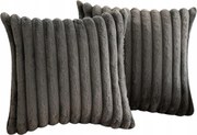 Párnahuzat Szett 50x50CM – Puha Dekoratív, Puha, Párnahuzat Szürke