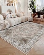 Carpetum bézs színű, barna mintás szőnyeg 160x200