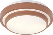 Modern mennyezeti lámpa sienna fehérrel 34 cm 2 fényforrású IP44 - Walden