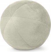 Dekoratív párnahuzat GAJA4 átm. 24 Eurofirany krémszínű gömb töltettel