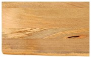 tömör mangófa természetes élű asztallap 50 x 20 x 2,5 cm