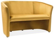 Cuba Velvet kanapé, kétüléses, sárga