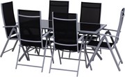 Outsunny 7 részes ülőgarnitúra szett kerti bútor kültéri alumínium (7 részes) | Aosom