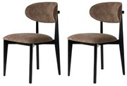 Lionte Brown and Black étkezőszék szett, 2 db
