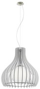 Eglo 61715 - Csillár zsinóron TINDORI 1xE27/60W/230V átm. 50 cm fehér