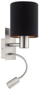 Eglo Pasteri 96483 falilámpa, 1x40W E27+3,5W LED, 3000K, 380 lm
