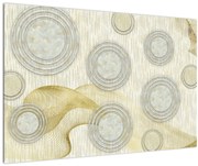 Kép - absztrakció, márvány körök (90x60 cm)