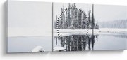 Kép - Fehér volt (órával) (90x30 cm)