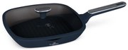 BerlingerHaus tapadásmentes indukciós grill serpenyő fedővel 28 cm Deep Sea