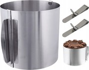 Tortatartó 15cm állítható 16-30 tortatartó karika 2X Gombostű Ajándék