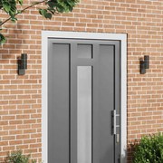 Kültéri Fali Lámpák 2 pcs Fekete 7 x 10 x 22 cm