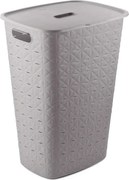 Curver Mosodai kosár LAUNDRY HAMPER 56L, világosszürke