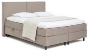 Szürkésbarna ágyneműtartós boxspring ágy 180x200 cm Elva Bold – Bonami Selection