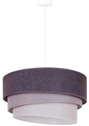 Duolla - Csillár zsinóron TRIO 1xE27/15W/230V átm. 45 cm antracit/szürke/fehér