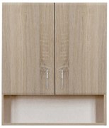 Bianca Plus 60-as Faliszekrény 2 ajtóval, nyitott alsó résszel, sonoma tölgy színben