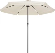 Deuba LED napernyő Athens Ø330 cm - krém