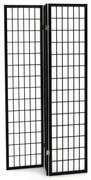 Fekete Tömörfa Paraván. EF-E803 BK