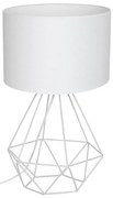 Asztali lámpa BASKET 1xE27/60W/230V fehér