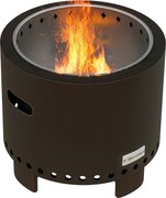 Outsunny Tűz Tál, Füstmentes Asztali Tűz, Ø45 cm-es Tűzhely Fogantyúval, Poker, Tűz Kosárkerthez, Kempinghez, Teraszhoz, Fém, Fekete | Aosom