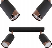 Fürdőszobai Csőlámpa Mennyezeti Réz Fekete Led Pl Loft