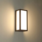 Kültéri Led lámpa 18W, antracit téglalap alakú terasz lámpa 6400K