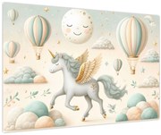 Kép - Boldog egyszarvú (90x60 cm)