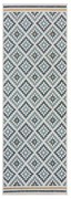 Sárga-kék kültéri-beltéri szőnyeg 80x230 cm Zia Trellis – Flair Rugs
