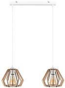 Csillár zsinóron BERGO 2xE27/60W/230V fehér