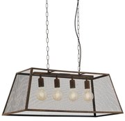 Eglo 49799 - Mennyezeti függesztékes lámpa AMESBURY 4xE27/60W