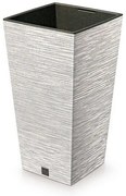FURU SQUARE ECO WOOD virágtartó 39, 5 cm betéttel, fehér , L