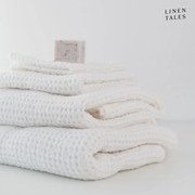 Fehér törölköző és fürdőlepedő készlet 3 db-os Honeycomb – Linen Tales