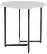 Kerek étkezőasztal ALTO II 80 cm, fehér márvány dekorációval