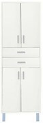 Nerva 60 magas szekrény 4 ajtóval 2 fiókkal fehér