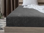 Frottír sötétszürke lepedő EXCLUSIVE 180x200 cm