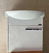 Fürdőszobai alsó szekrény mosdóval és tükörrel FEHÉR 55