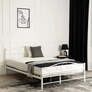 Fehér fém ágykeret. 120x200 cm GRIFFIN