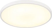 Globo 41566-15W Mennyezeti lámpa, matt fehér műanyag, felfelé is világít "háttérvilágítás", ø: 230mm, M: 35.5mm, tartozék: LED 15W 230V, 1300lm forrás, 650lm kimenet, 4000K
