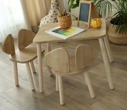 Gyerek asztal és szék szett 2 db Mickey Two Chair Set - Brown