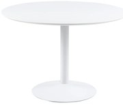 Ibiza fehér kerek étkezőasztal, ⌀ 110 cm - Actona