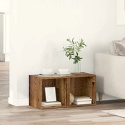 TV szekrény 2 pcs Barna 37 x 35 x 37 cm Faanyag