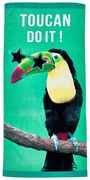 Zöld pamut strandtörölköző 76x160 cm Toucan Do It – Catherine Lansfield