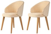 Bentley Beige és Dark Oak étkezőszék szett, 2 db