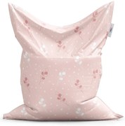 Classic babzsák fehér és rózsaszín virágok - gyerek, rózsaszín