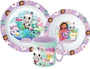 Gabi babaháza Wonderland étkészlet, micro műanyag szett bögrével 350 ml
