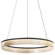 Modern fekete függőlámpa 78 cm LED-del, 3 lépésben dimmelhető - Anello csillár